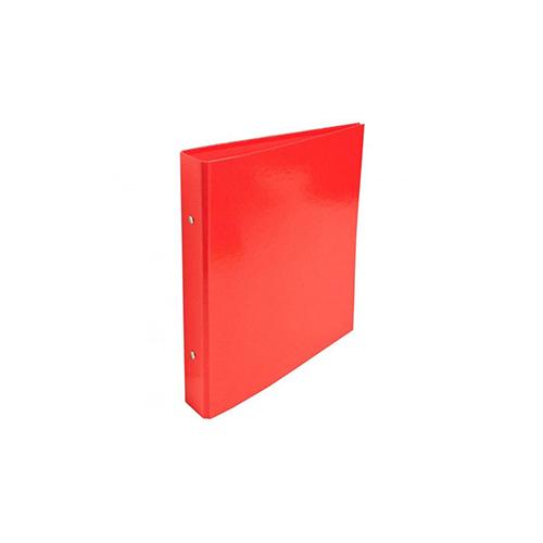 Photo de Classeur rigide 2 anneaux A4 - dos 4cm - Rouge - Exacompta