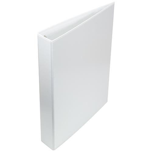 Photo de Classeur personnalisable carton 4 anneaux - 3cm - Blanc - Kangaro