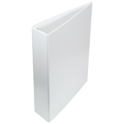 Photo de Classeur personnalisable carton 4 anneaux - 4cm - Blanc - Kangaro