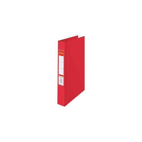 Photo de Classeur en plastique rigide - dos 3,5 cm - A4 - Rouge - Esselte