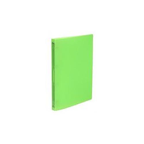 Photo de Classeur PVC translucide  2 anneaux - dos 1,6 cm - Vert - Foldersys