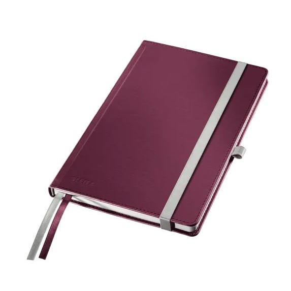 Photo de Cahier Style couverture rigie A5 ligné - rouge - 44851028