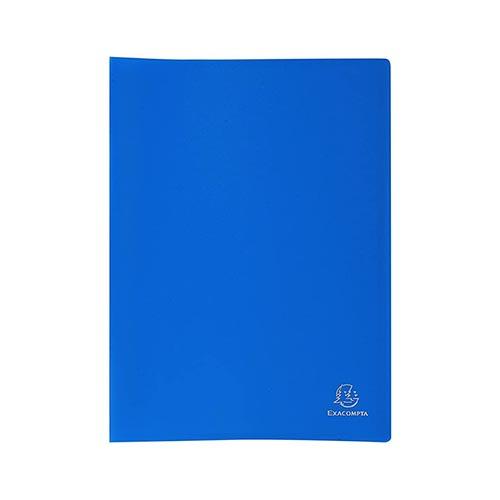 Foto van Zwart presentatiealbum - 20 vakken - Blauw - Exacompta