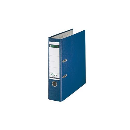 Photo de Classeur plastique PP 180° Leitz - dos 8 cm - A4 - Bleu - Leitz