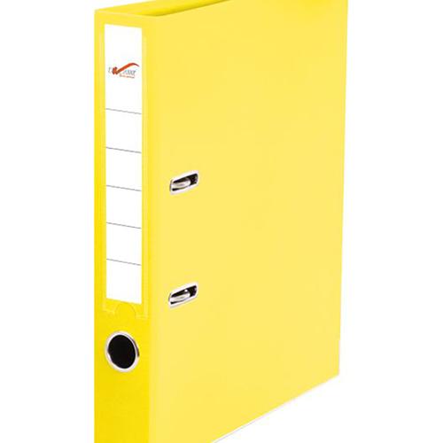 Photo de Classeur levier PVC Deroanne - dos 4 cm - A4 - Jaune - Deroanne