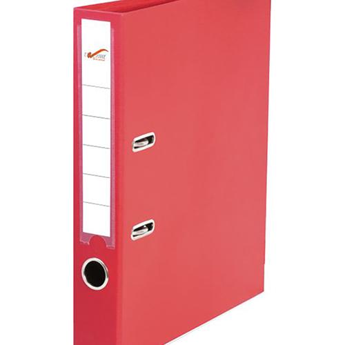 Photo de Classeur levier PVC Deroanne - dos 4 cm - A4 - Rouge - Deroanne