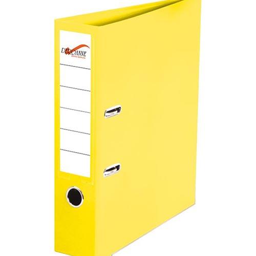 Photo de Classeur levier PVC - dos 8 cm - A4 - Jaune - Deroanne