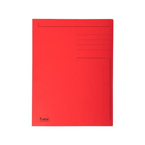 Foto van Forever A4 kartonnen 3-flap mappen - Rood - Exacompta