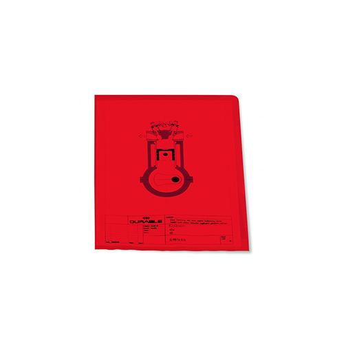 Photo de Chemises coins lisse PVC A4 - Rouge - Durable