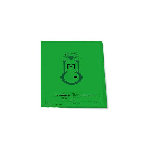 Photo de Chemises coins grainée PVC A4 - Vert - Durable