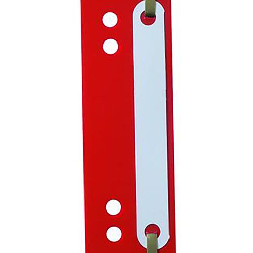 Photo de Fixes documents lamelles - 150 x 38 mm - Rouge - Durable