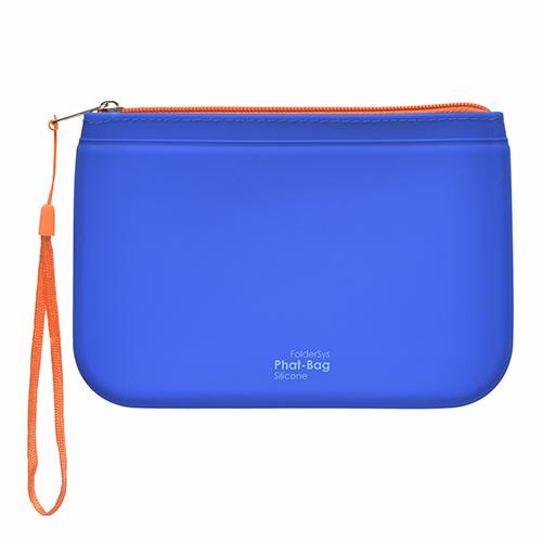 Photo de Pochette zippée en silicone - A6 - Bleu - Foldersys