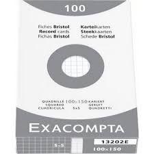 Photo de Etui de 100 fiches - 100 x 150 - 5/5 - blanc - Blanc - Exacompta