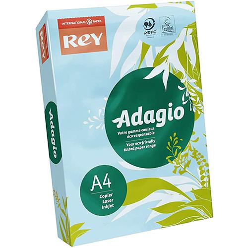 Photo de Papier couleur Rey Adagio A4 80GR - Bleu - Bleu - Rey