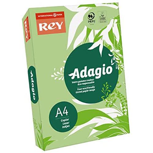 Photo de Papier couleur Rey Adagio A4 80GR - Vert - Vert - Rey