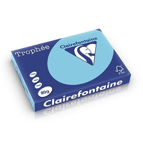 Photo de Papier Clairefont. Trophée-A3-80 g-bleu alizé - Bleu - Trophee