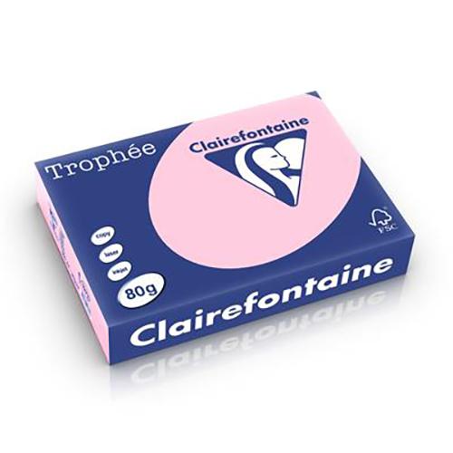 Photo de Papier Clairefont. Trophée-A4-80 g-rose - Rose - Trophee