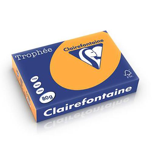 Photo de Papier Clairefont. Trophée-A4-80 g-clémentine - Orange - Trophee