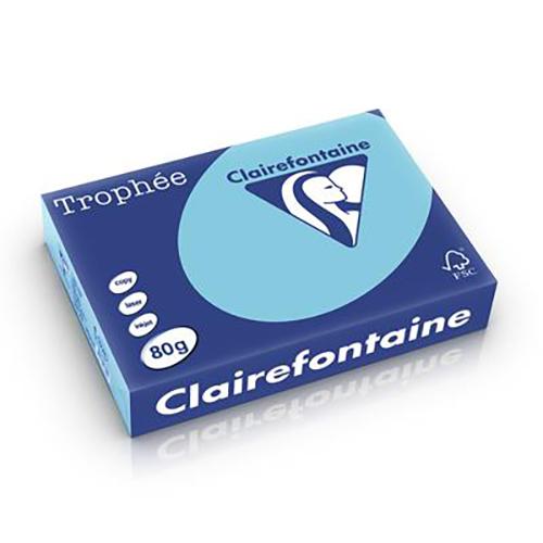 Photo de Papier Clairefont. Trophée-A4-80 g-bleu alizé - Bleu - Trophee