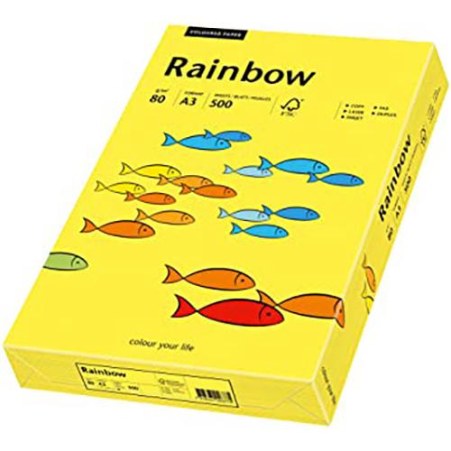 Photo de Papier Rainbow A3 80 gr (500)  - Jaune - Rainbow