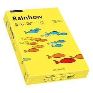 Photo de Papier Rainbow A3 80 gr (500)  - Jaune - Rainbow