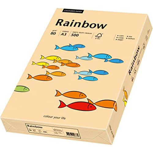 Photo de Papier Rainbow A3 80 gr (500)  - Orange - Rainbow