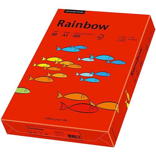 Photo de Papier Rainbow A3 80 gr (500)  - Rouge - Rainbow