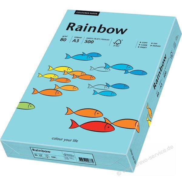 Photo de Papier Rainbow A3 80 gr (500)  - Bleu - Rainbow