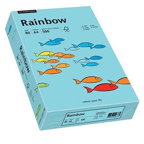 Photo de Papier Rainbow A4 80 gr (500)  - Bleu - Rainbow