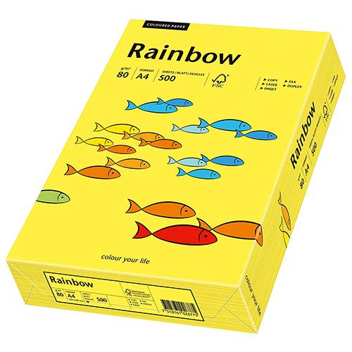 Photo de Papier Rainbow A4 80 gr (500)  - Jaune - Rainbow