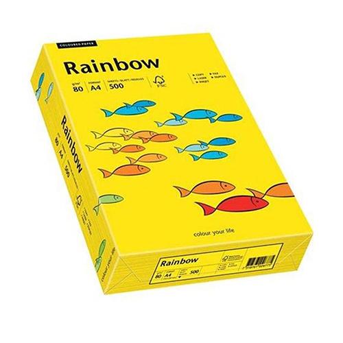 Photo de Papier Rainbow A4 80 gr (500)  - Jaune - Rainbow