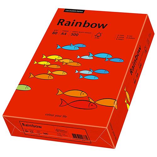 Photo de Papier Rainbow A4 80 gr (500)  - Rouge - Rainbow