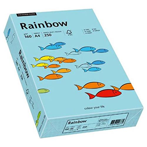 Photo de Papier Rainbow A4 160 gr (250)  - Bleu - Rainbow