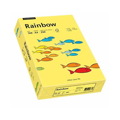 Photo de Papier Rainbow A4 160 gr (250)  - Jaune - Rainbow