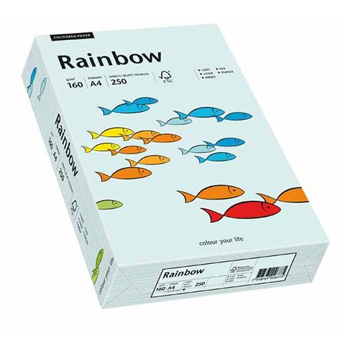 Photo de Papier Rainbow A4 160 gr (250)  - Bleu - Rainbow