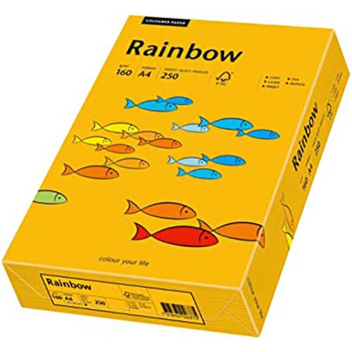 Photo de Papier Rainbow A4 160 gr (250)  - Orange - Rainbow