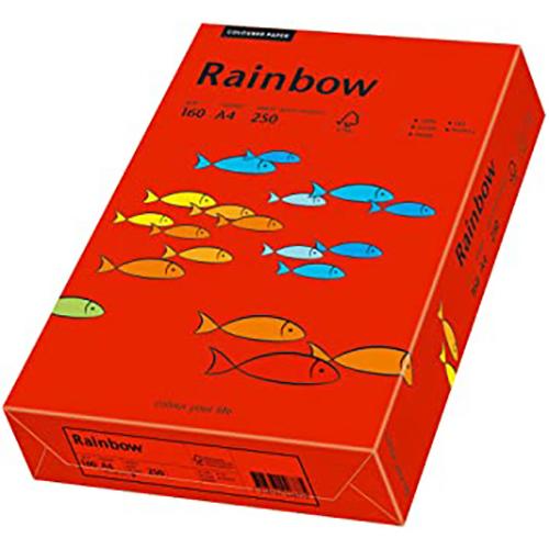 Photo de Papier Rainbow A4 160 gr (250)  - Rouge - Rainbow