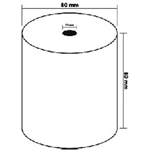 Foto van Boekhoud- en bancontactrollen - 80 x 80 x 12 - Wit - Kores