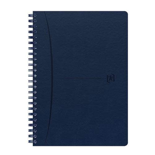 Photo de Cahier spirale Signature - A5 - 5x5 - Bleu - Oxford