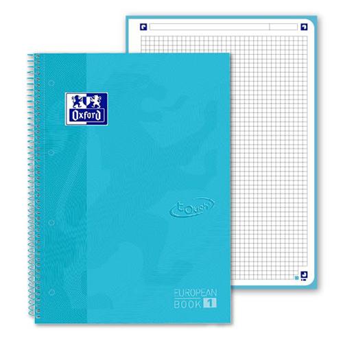 Photo de Cahier Europeanbook - A4+ - 5x5 - Bleu - Oxford