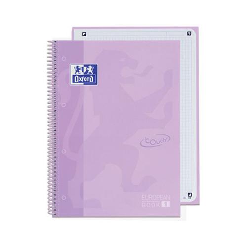 Photo de Cahier Europeanbook - A4+ - 5x5 - Mauve - Oxford