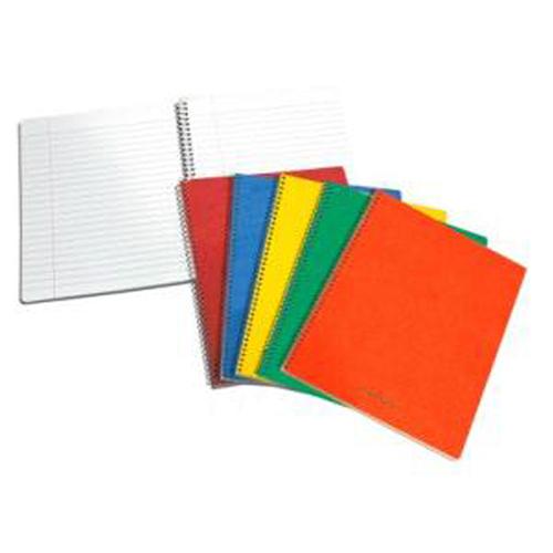 Photo de Cahier à spirale 60 feuilles - 21 x 16.5 - ligné - Multicolore