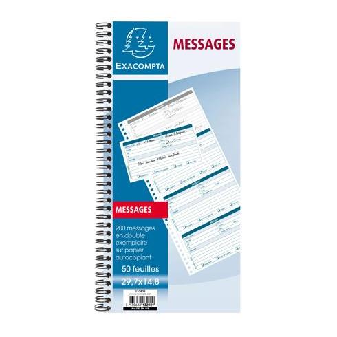 Photo de Bloc message spirale dupli - 13292E