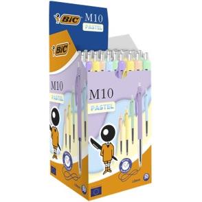 Foto van Stylo-bille BIC M10 - Coloris pastel - écriture bleue