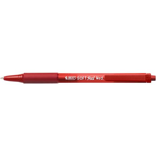 Photo de Stylo bille rétractactable - Soft feel  - Rouge - Bic