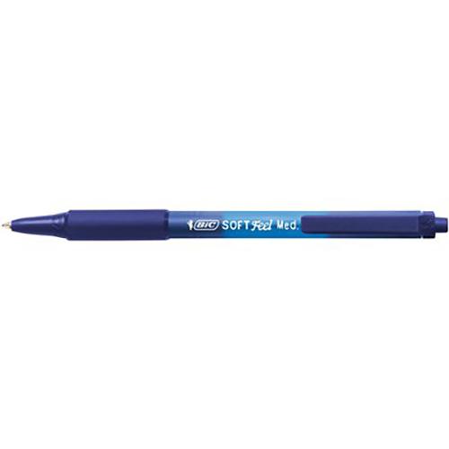 Photo de Stylo bille rétractactable - Soft feel  - Bleu - Bic