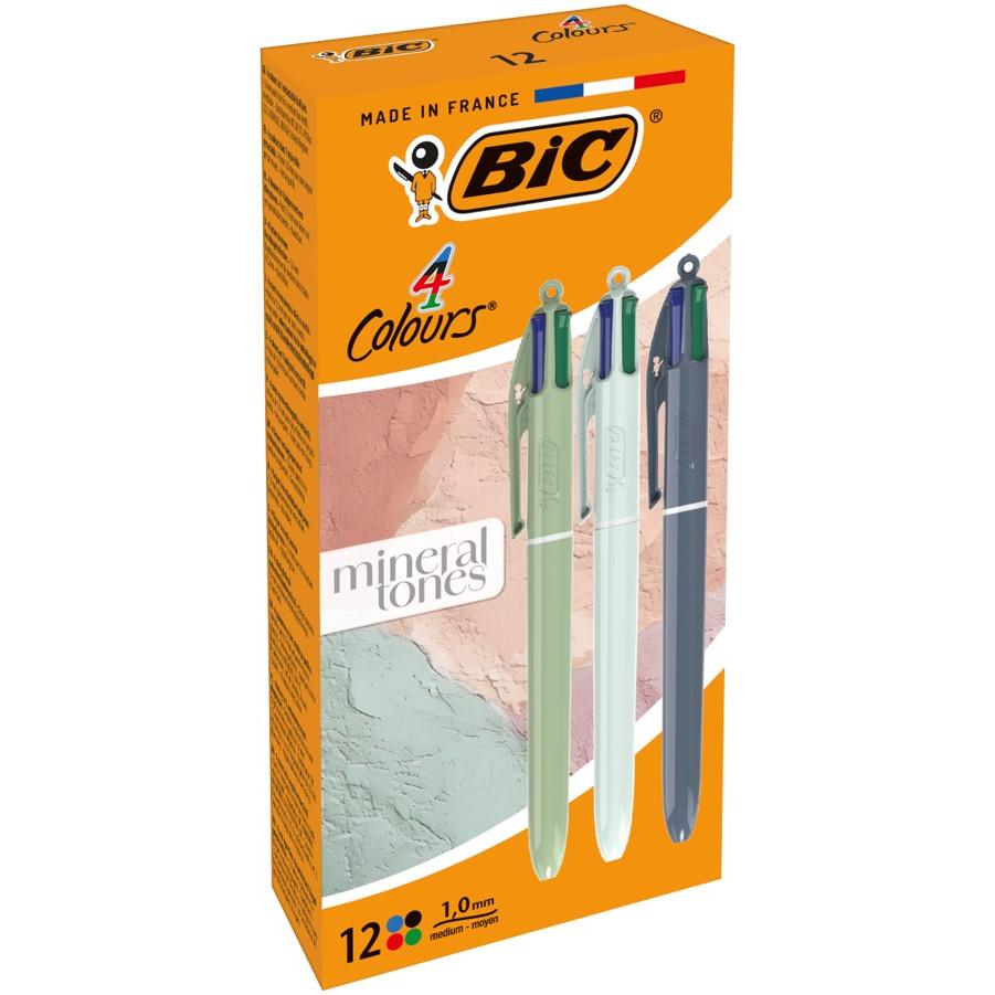 Foto van Stylo-bille BIC 4 corps couleur mineral tones