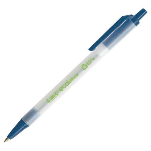 Photo de Stylo bille rétractable - Ecolution - Clic Stic - Bleu - Bic