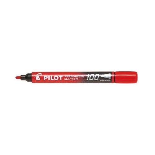 Photo de Marqueur permanent - pointe ogive 1 - Pilot 101 - Rouge - Pilot