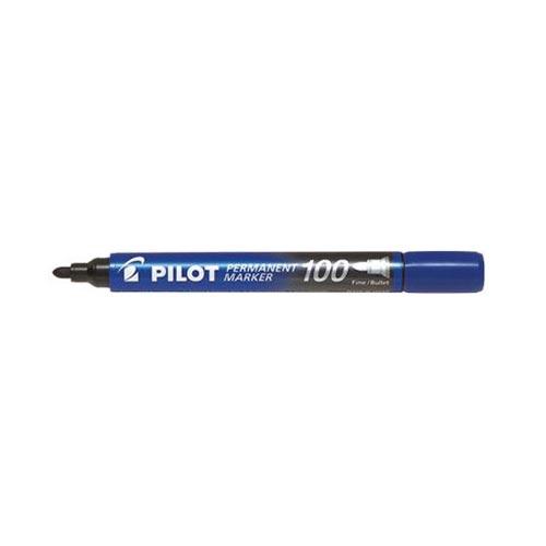 Photo de Marqueur permanent - pointe ogive 1 - Pilot 102 - Bleu - Pilot